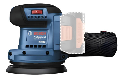 LIJADORA ROTO ORBITAL BOSCH GEX 185-LI 18V INALAMBRICA AZUL