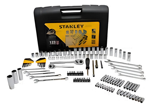 Juego de Copas Stanley 123 Piezas 1/4 y 3/8 Mixto 94-374
