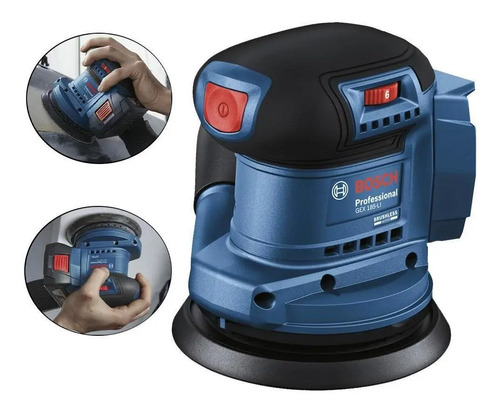 LIJADORA ROTO ORBITAL BOSCH GEX 185-LI 18V INALAMBRICA AZUL - Image 2