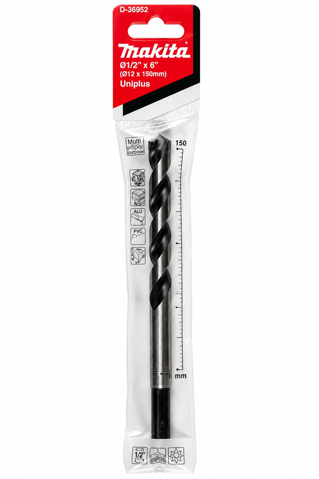 BROCA UNIPLUS MULTIPROPOSITO 1/2" X 6"