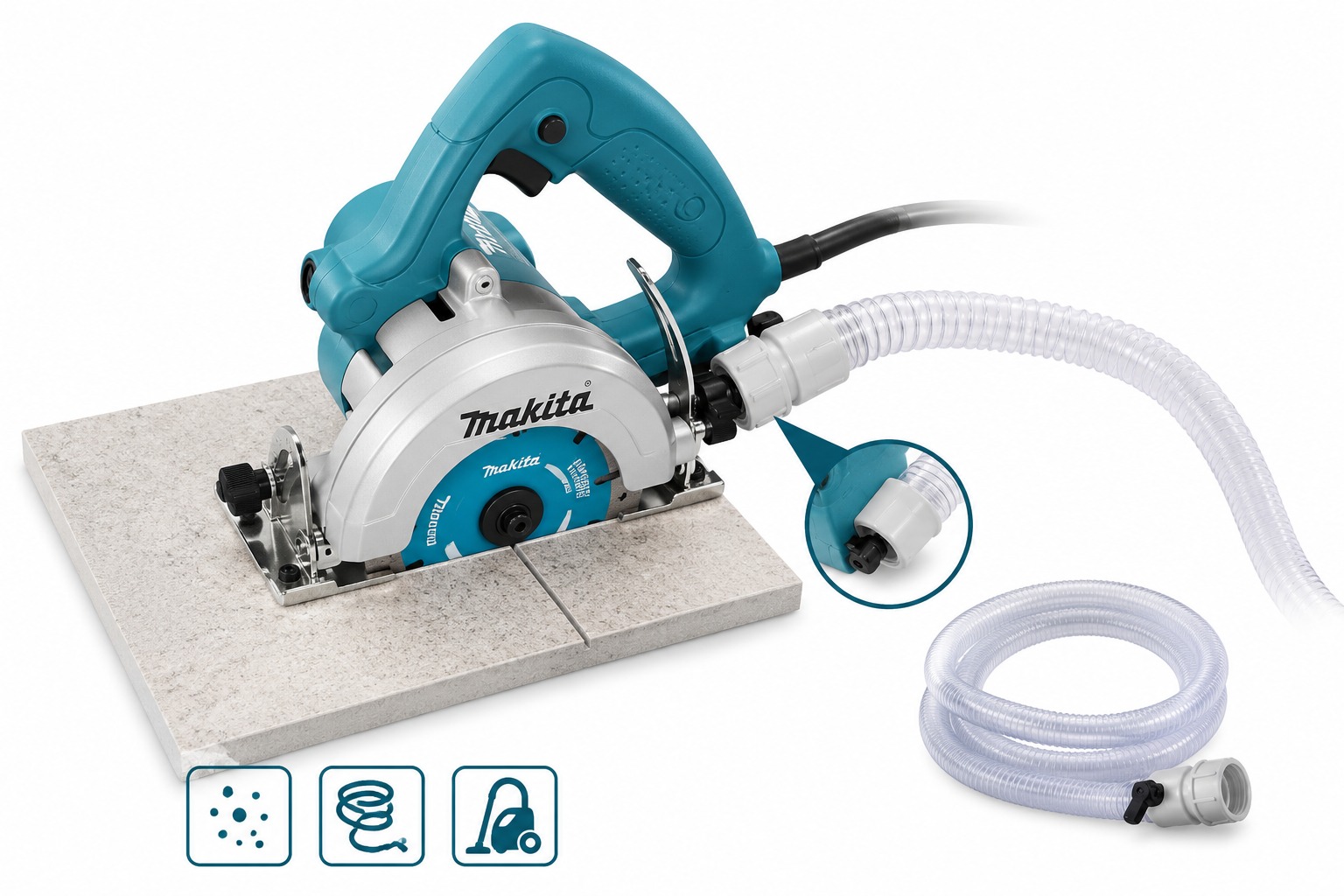 CORTADORA DE MARMOL Y AZULEJOS DE 4.3/8" REF. 4100NH MAKITA - Image 3