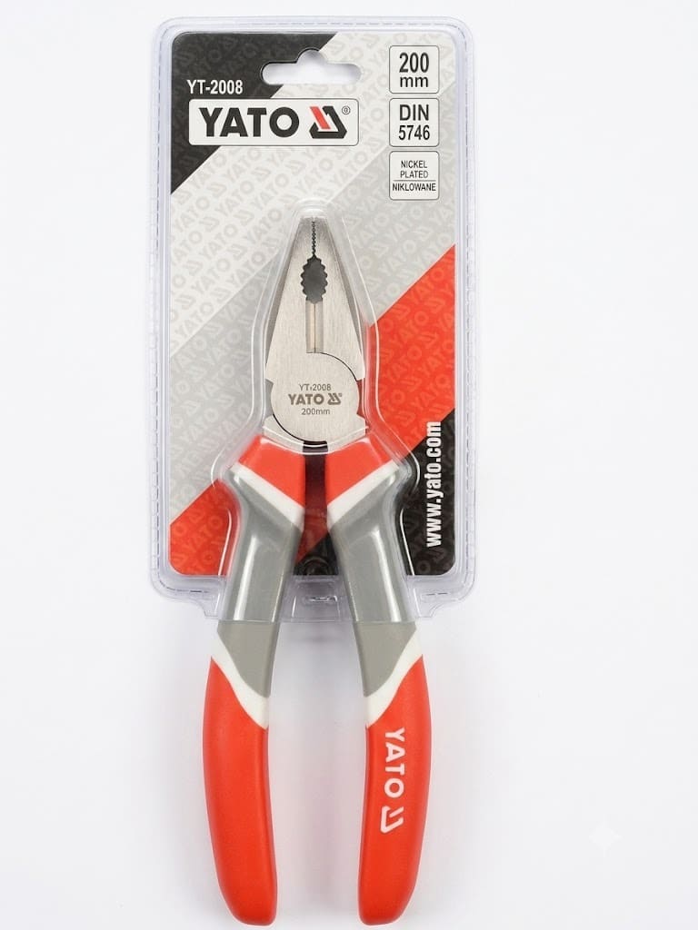ALICATE ELECTRICISTA PROFESIONAL 8 PULGADAS YATO