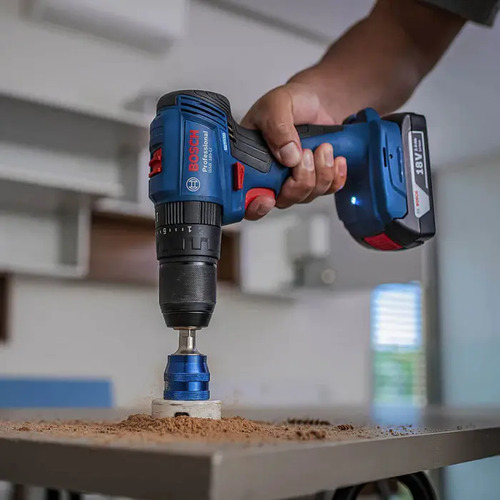TALADRO PERCUTOR BOSCH GSB 185 LI +2 BATERIA+ 23 ACCESORIOS AZUL MARINO 18V 50/60 - Imagen 5