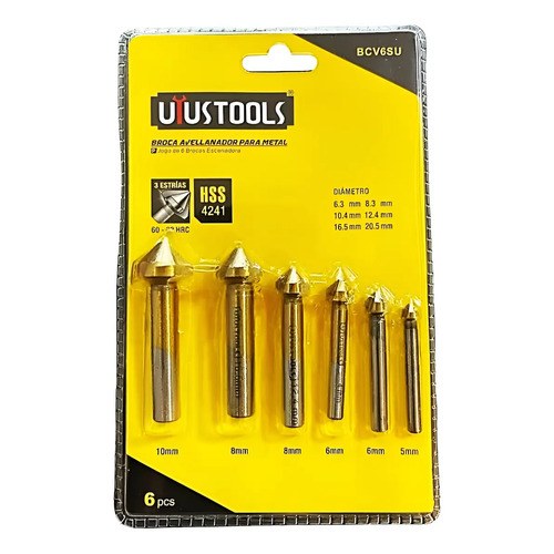 AVELLANADOR UYUSTOOLS PARA METAL JGO 6 PZS BCV6SU