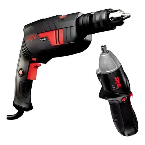 TALADRO DE IMPACTO 13 MM SKIL 6055 GRATIS ATORNILLADOR 3.6 V NEGRO 110 50/60 HZ