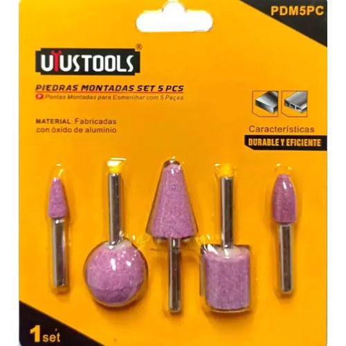 PIEDRAS MONTADAS ROJAS PARA MOTOTOOL JG 5PC PDM5PC UYUSTOOLS N/A