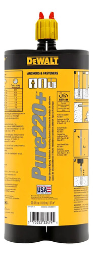 Anclaje Adhesivo Epóxico DeWalt Pure220+