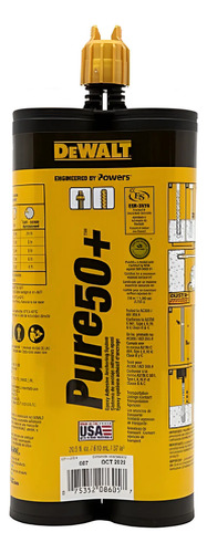 Epóxico Doble Cartucho DeWalt PURE50+
