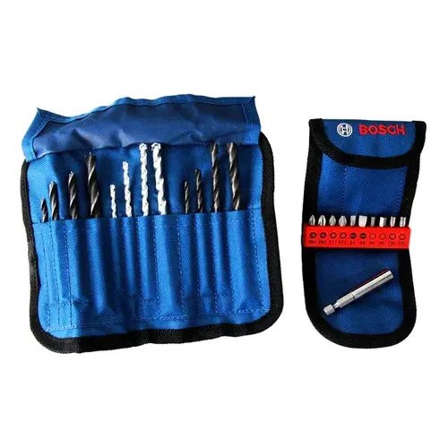 TALADRO PERCUTOR BOSCH GSB 185 LI +2 BATERIA+ 23 ACCESORIOS AZUL MARINO 18V 50/60 - Imagen 4