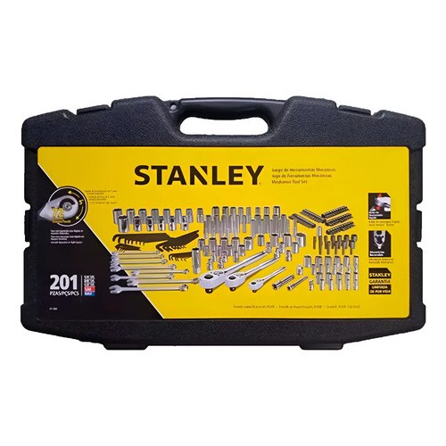 JUEGO DE HERRAMIENTAS MECÁNICAS STANLEY 201 PIEZAS 91988 - Imagen 3