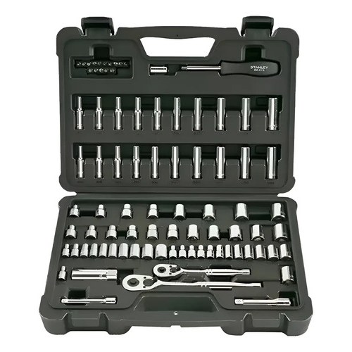 JUEGO DE COPAS MIXTO STANLEY 3/8 1/4 85 PIEZAS STMT71651