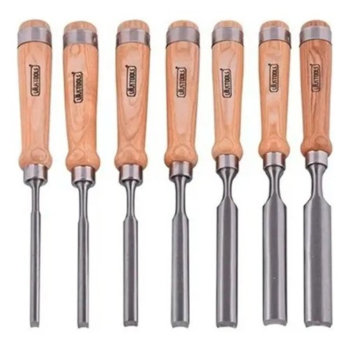 GUBIAS PROFESIONALES PARA MADERA JUEGO X 7PC UYUSTOOLS
