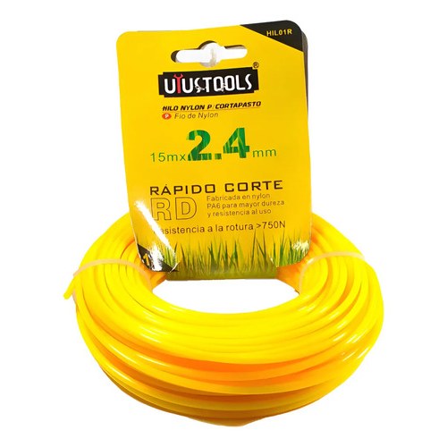 NYLON PARA GUADAÑADORA CORTAPASTO 2.65 MM 15 M AMARILLO