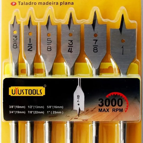 BROCAS PARA MADERA PLANA 6 UND 1 - 3/8 UYUSTOOLS - Imagen 2