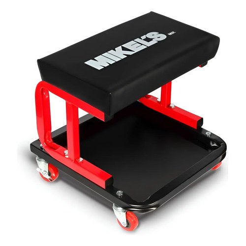 SILLA BANCO CON DEPÓSITO PARA HERRAMIENTAS 4 RUEDAS 130 KG N/A
