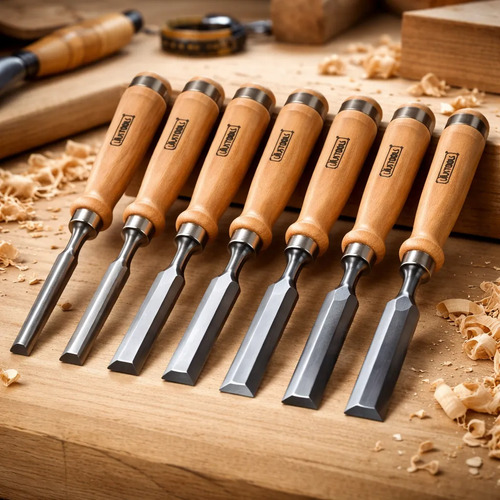 GUBIAS PROFESIONALES PARA MADERA JUEGO X 7PC UYUSTOOLS - Imagen 3