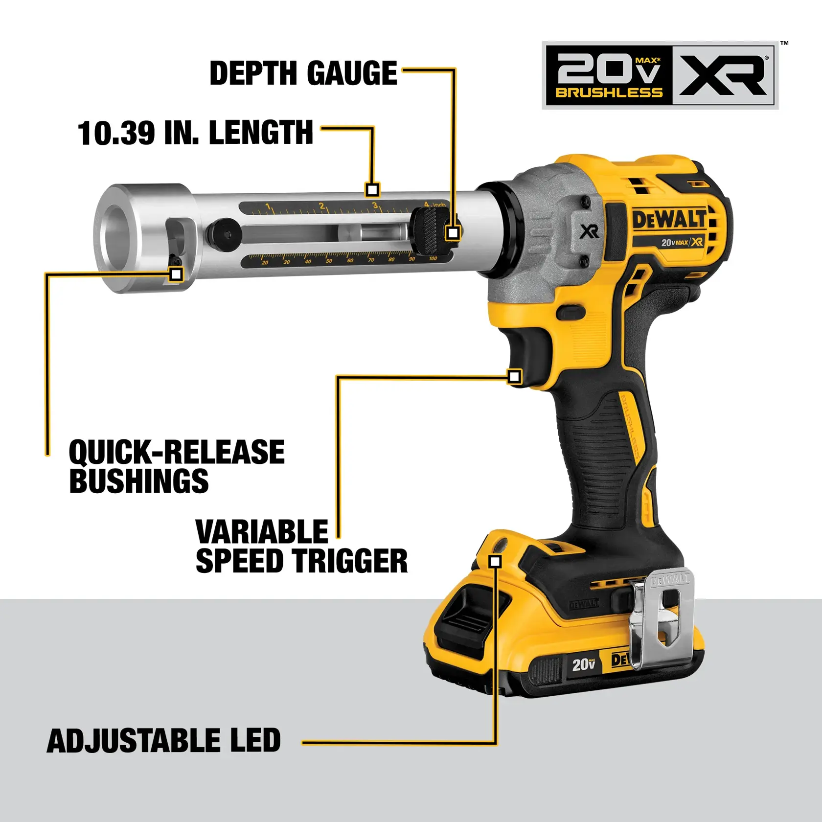 Pelacables Inalámbrico DeWalt 20V MAX DCE151TD1 - Image 3