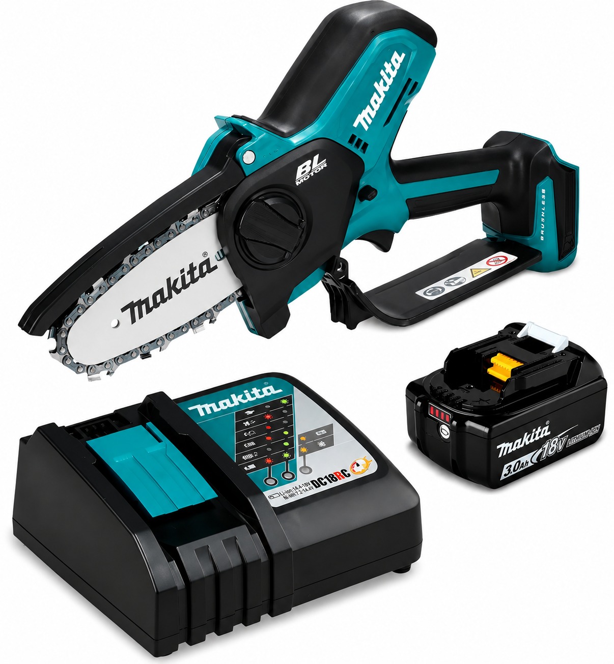 SIERRA PODA INALAMBRICA CARGADOR Y BATERIA 3AMP REF. DUC101SF MAKITA