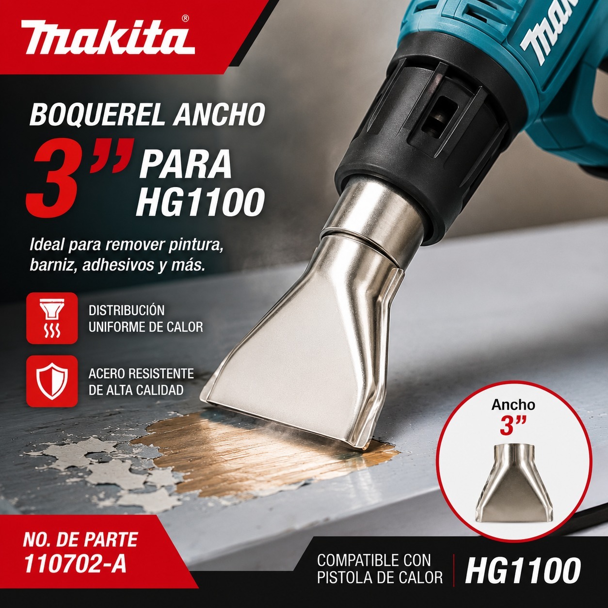 BOQUILLA PISTOLA DE CALOR MAKITA - Image 2