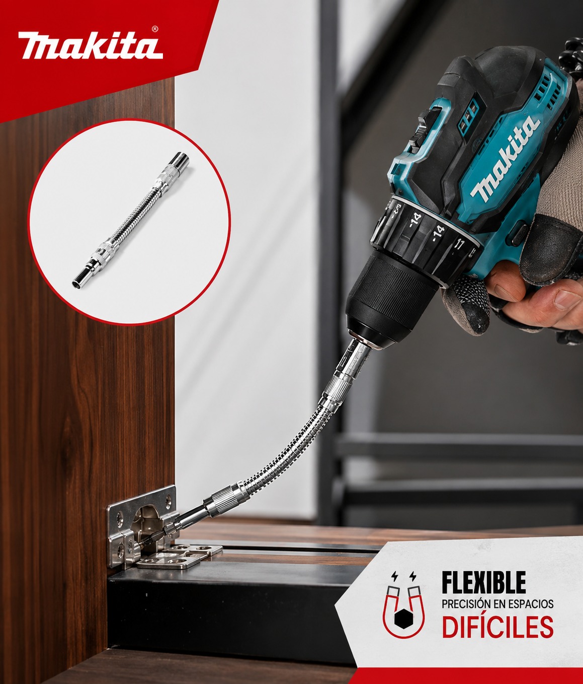 EXTENSION FLEXIBLE 200MM MAKITA - Image 2