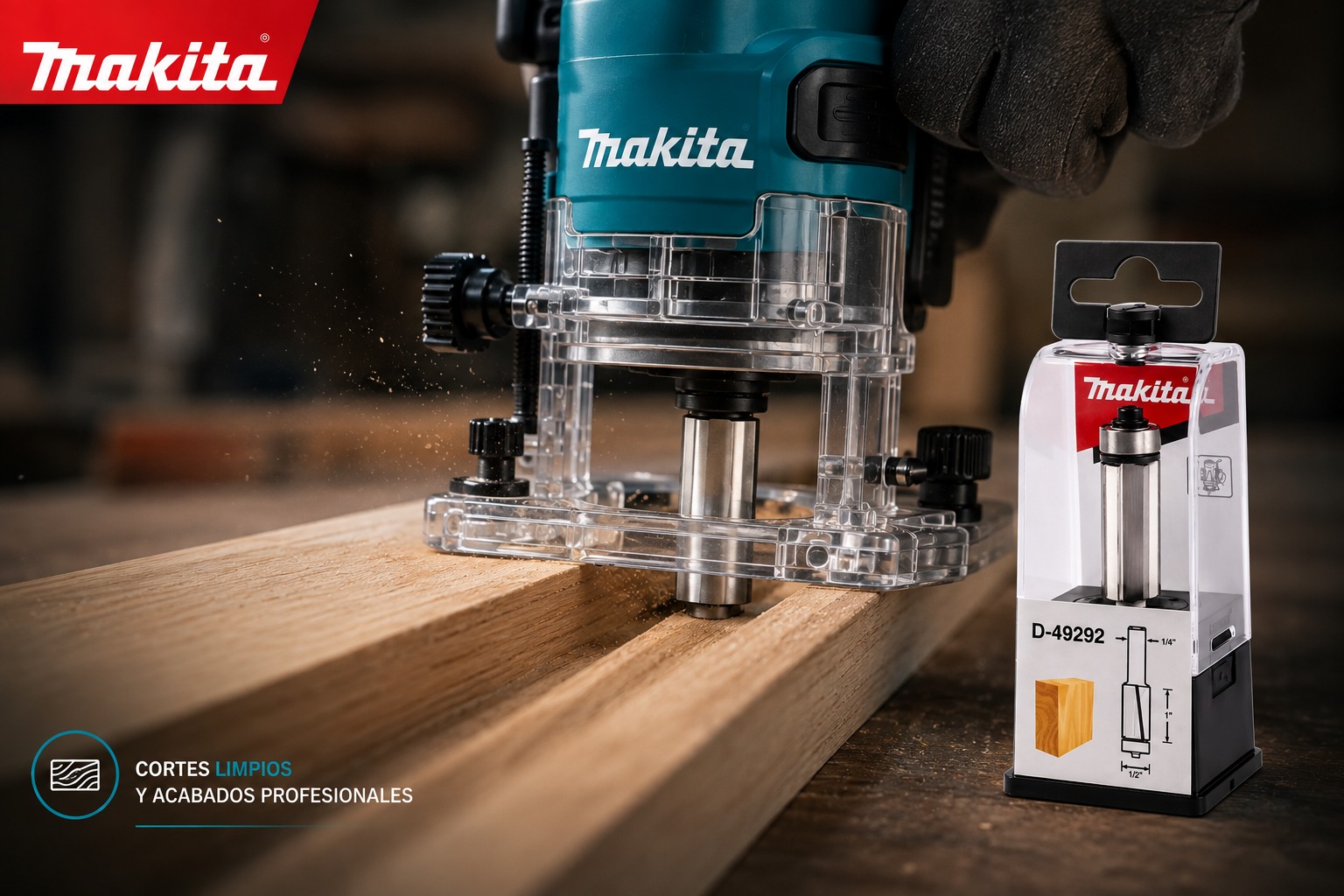FRESA PARA REBORDEAR 2.11/16" ESP 1/4" MAKITA - Image 2