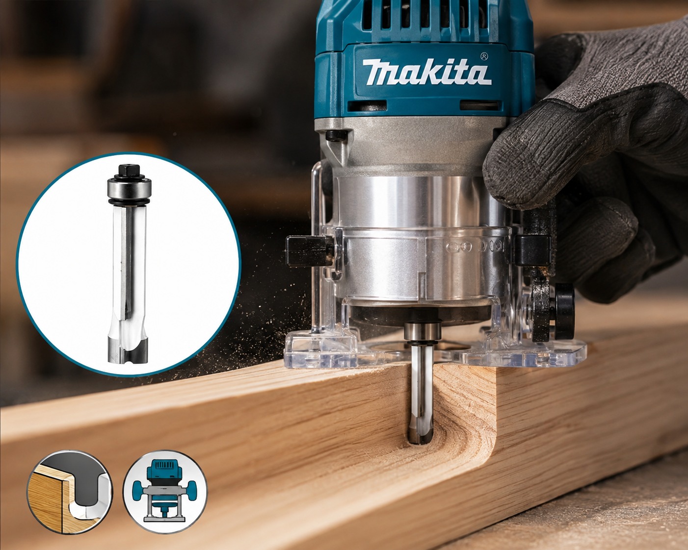 FRESA PARA REBORDEAR 1/2" ESP 1/2" MAKITA - Image 2