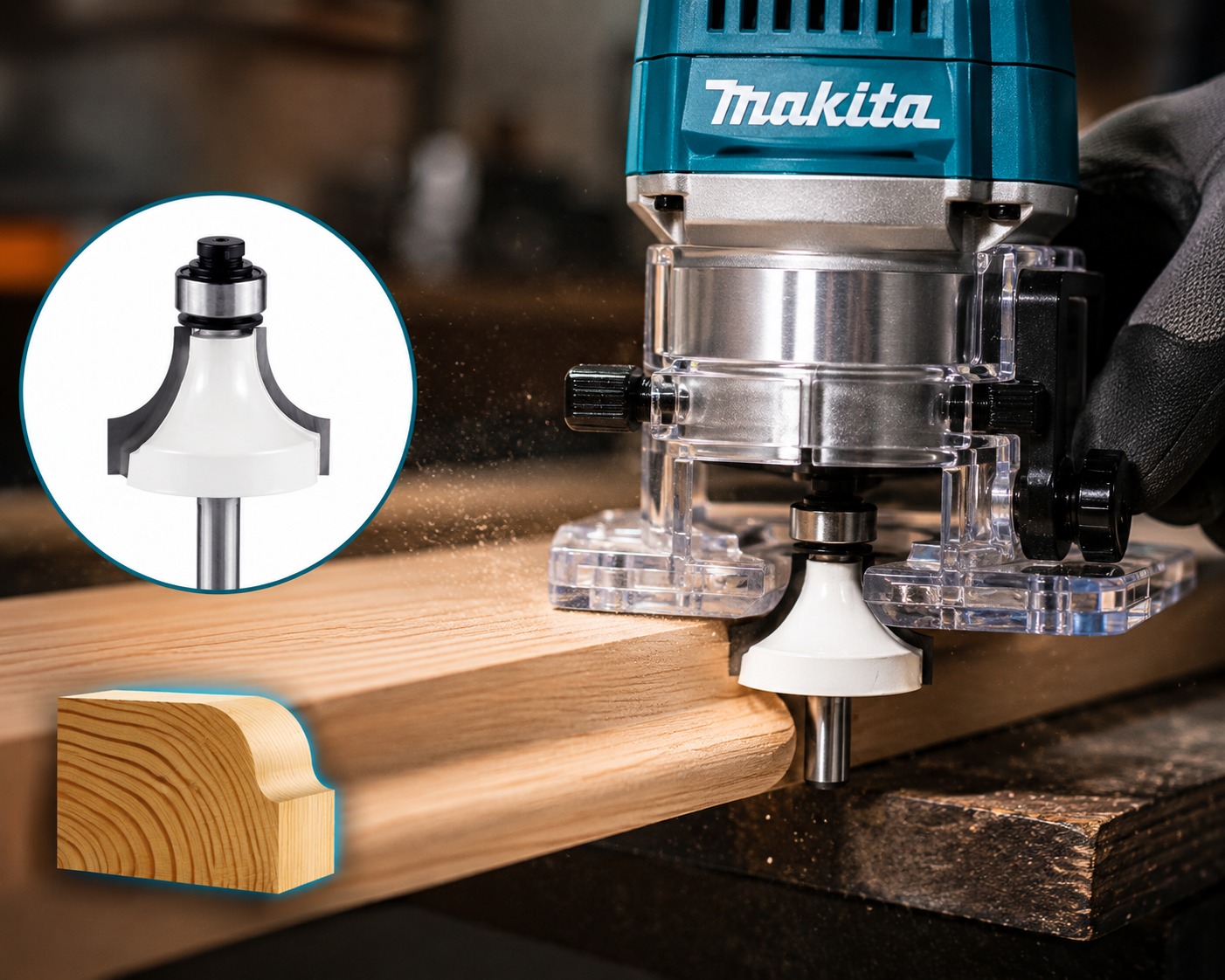 FRESA PARA BOCELAR 3/8" ESP 1/4" MAKITA - Image 2