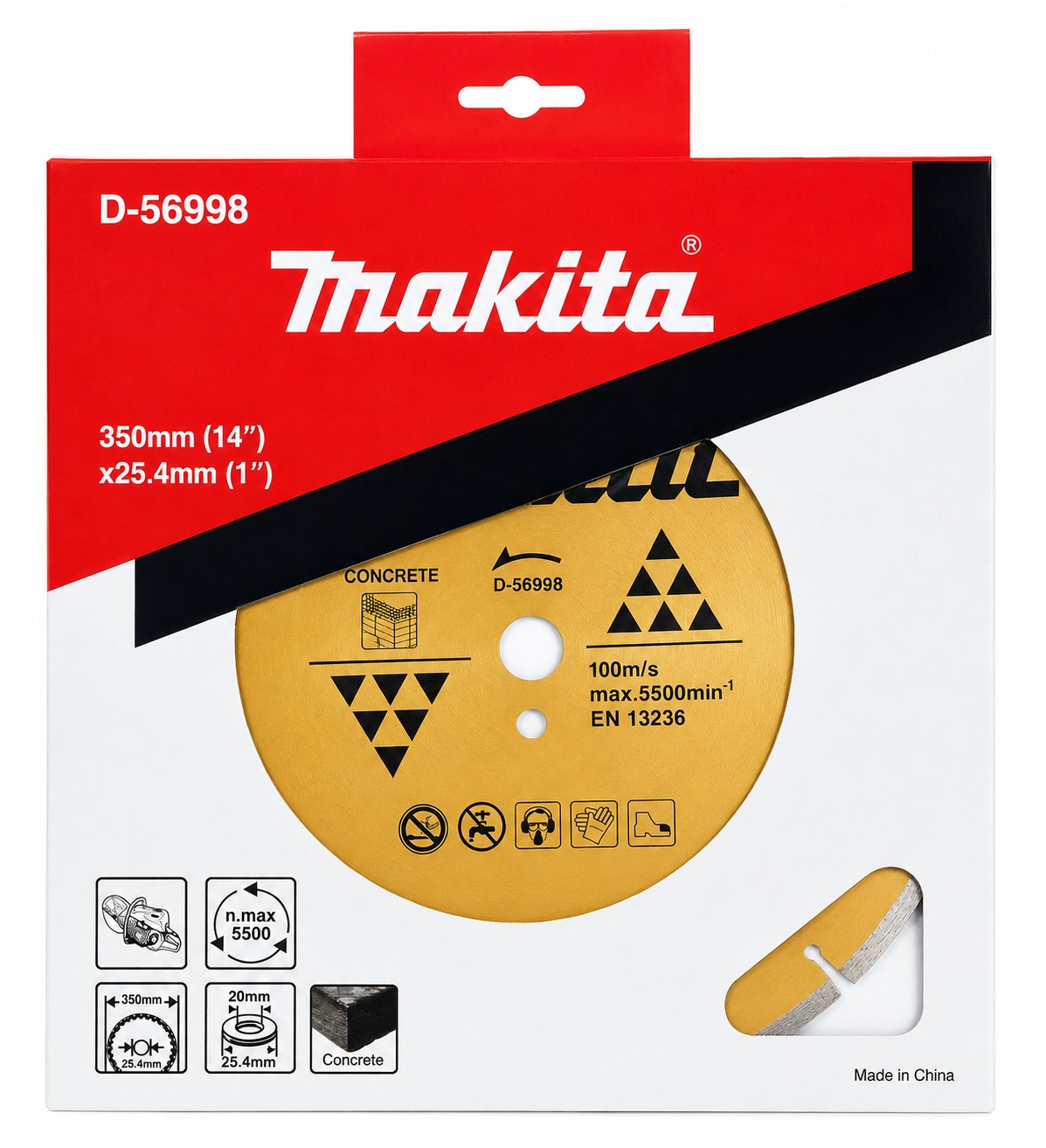 DISCO DIAMANTADO SEGMENTADO LIVIANO 14" D-56998 MAKITA