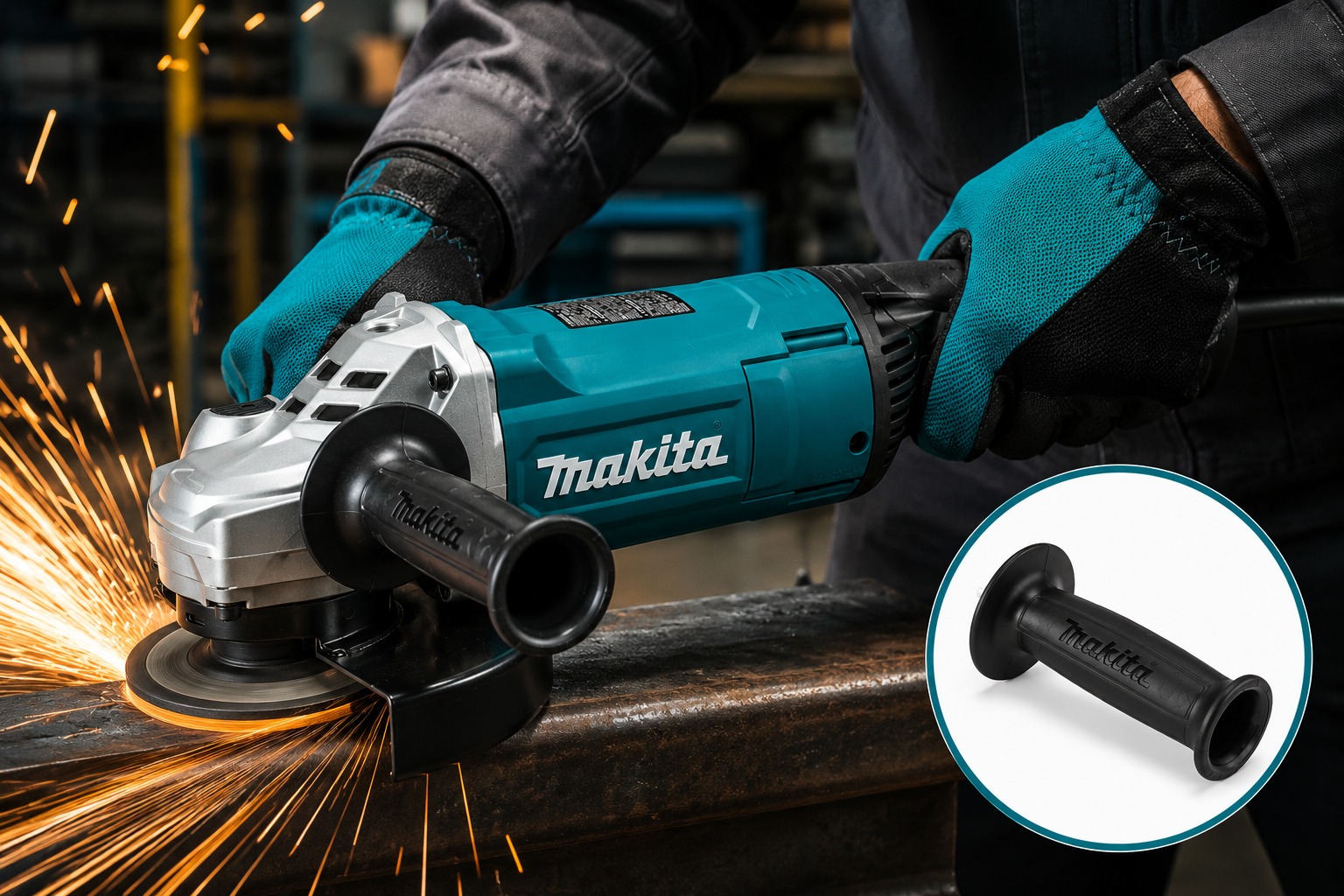 PULIDORA INDUSTRIAL 7" 2700W 8500RPM REF.GA7082 MAKITA - Image 4