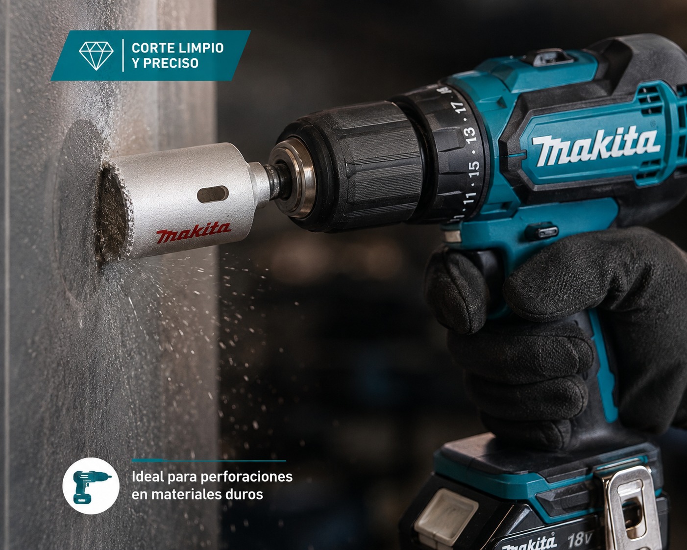 SIERRA COPA CARBURO TUGSTENO 1.11/16" MAKITA - Image 2