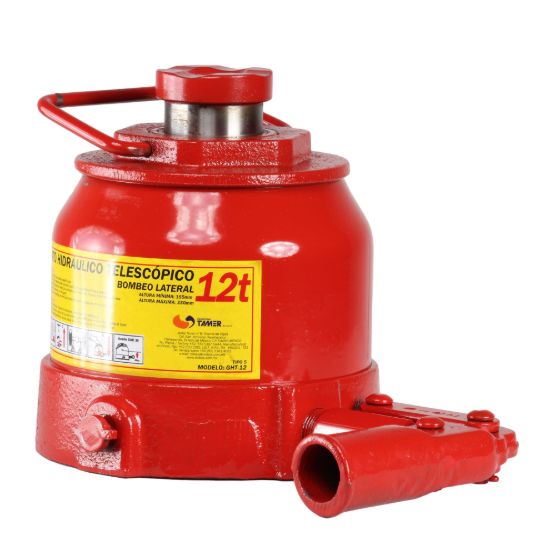 GATO 005 HIDRÁULICO TIPO BOTELLA 12TON TELESCOPICO BOMBA LATERAL MIKELS