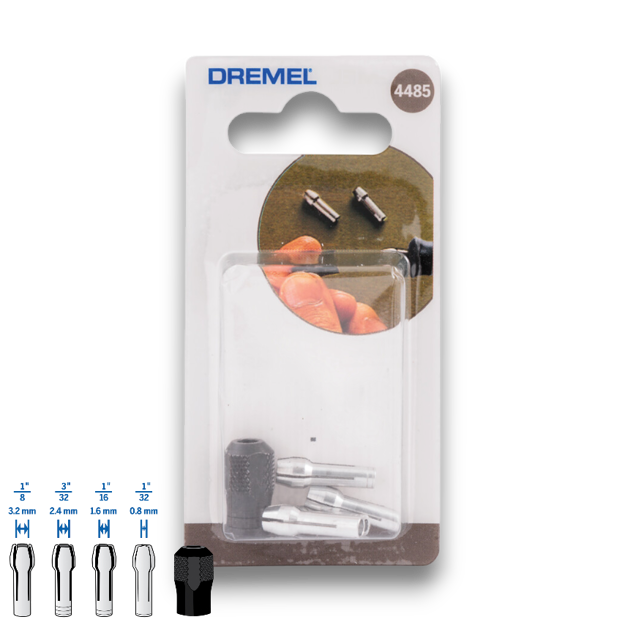 Juego collets DREMEL-347165 Dremel vista 3