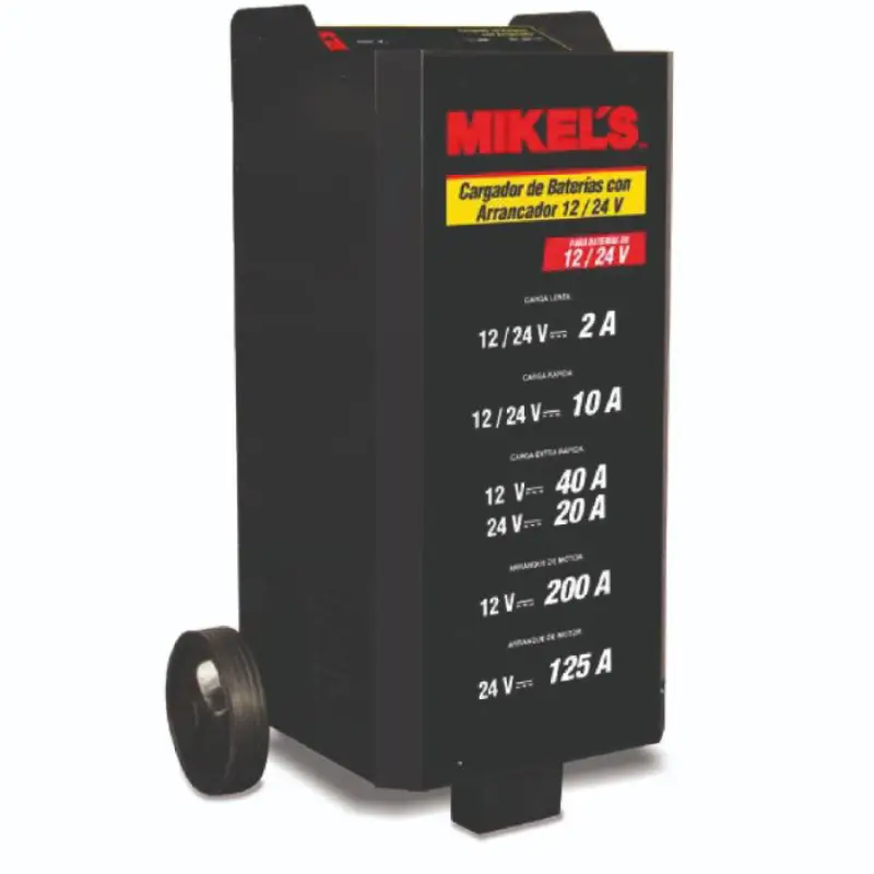 CARGADOR 12/24V AUTOMÁTICO + ARRANCADOR 200AMP MIKELS