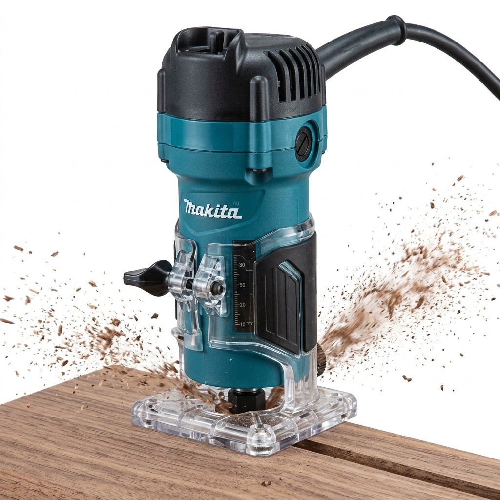 RUTEADORA REBORDEADORA 530W COLLET 1/4 M3700B MAKITA - Image 2