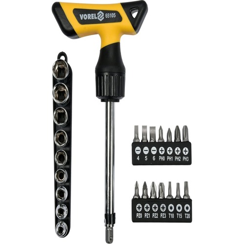Destornillador Rachet Vorel 65105 25 Pzs VOREL
