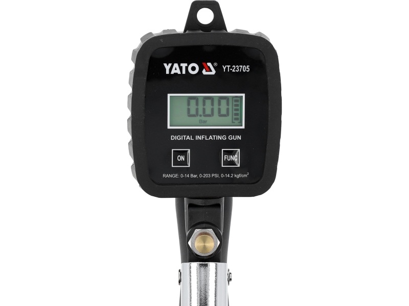 PISTOLA PARA INFLAR LLANTAS CON MANÓMETRO DIGITAL YATO
