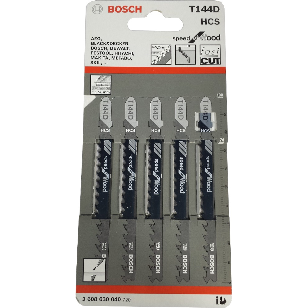 Hoja de sierra T144D Bosch Professional