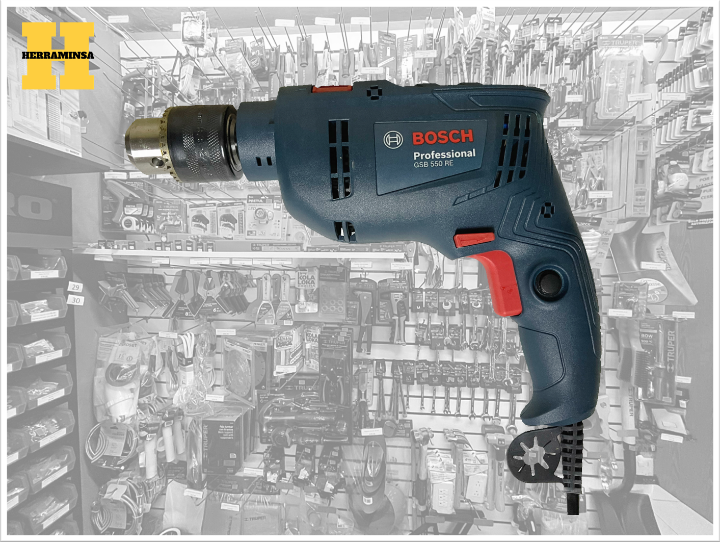Taladro percutor GSB 550RE Bosch Professional