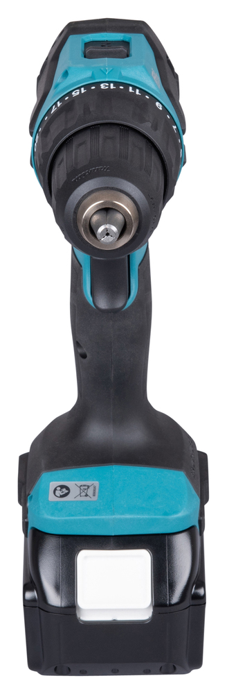 TALADRO PERCUTOR INALÁMBRICO 18V LXT 1/2" 65 NM BRUSHLESS DHP490 CON BATERÍA 3 AH Y CARGADOR MAKITA