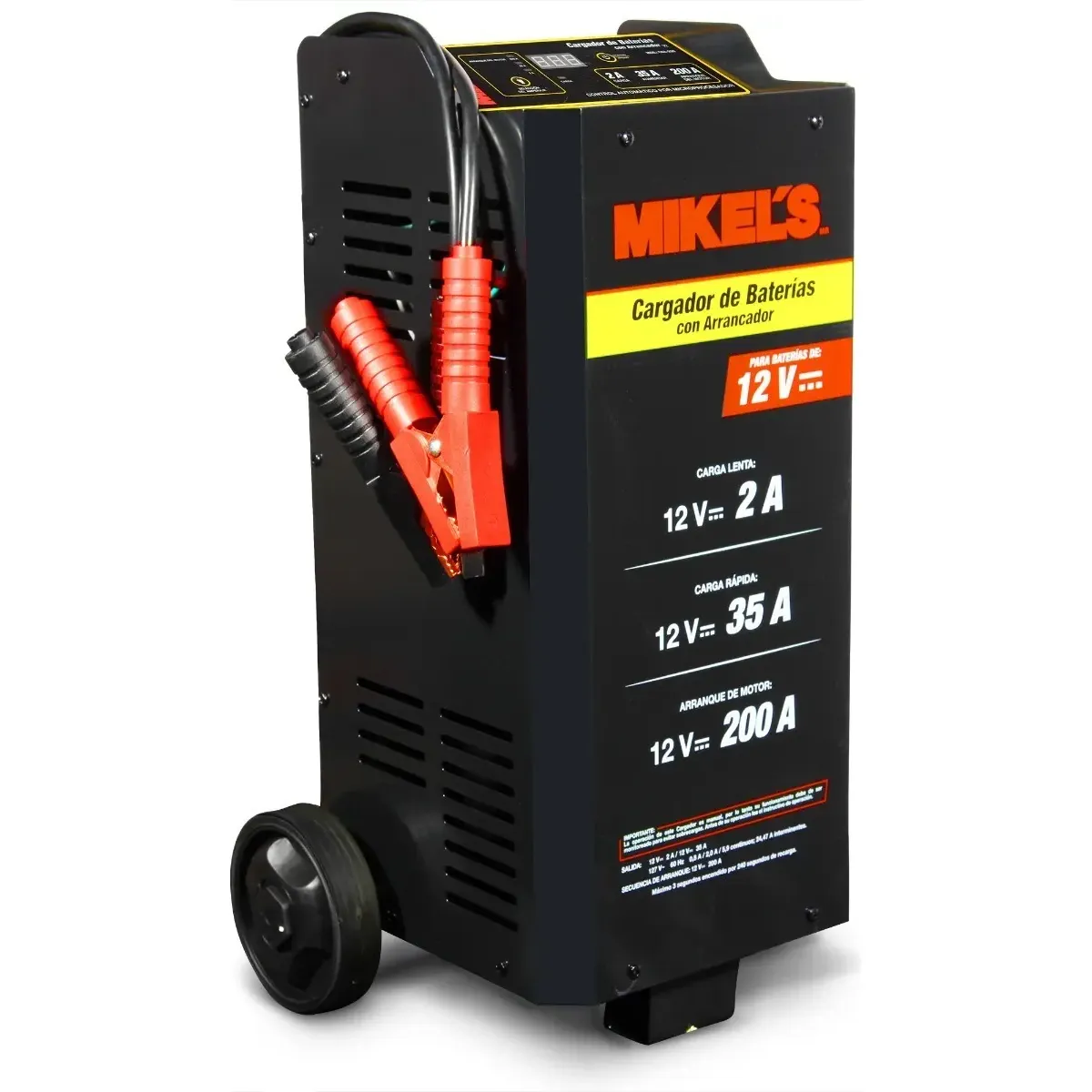 CARGADOR 12/24V AUTOMÁTICO + ARRANCADOR 200AMP MIKEL'S - Imagen 7