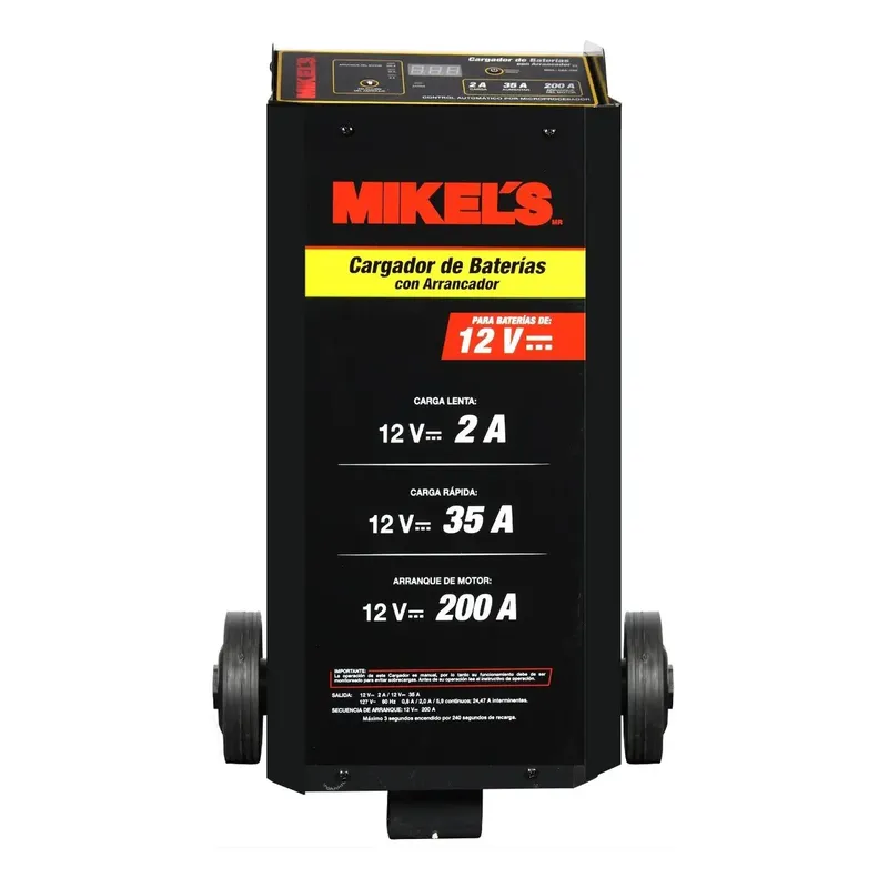 CARGADOR 12/24V AUTOMÁTICO + ARRANCADOR 200AMP MIKEL'S - Imagen 6