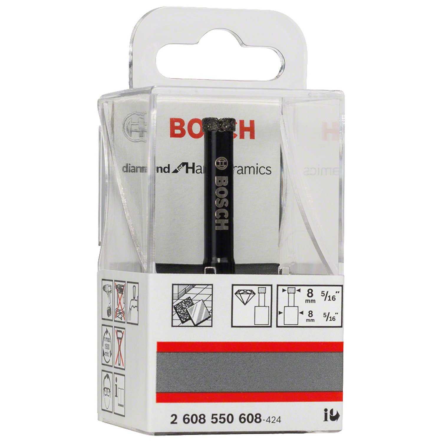 Broca diamantada 2608550608 Bosch Professional vista 2