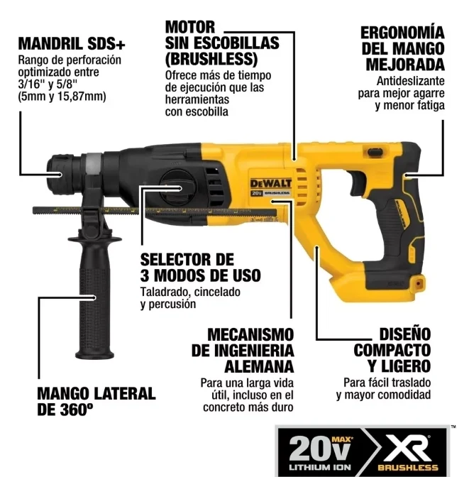 PULIDORA-DEWALT-DCH133M2-B3.-FERRETERIA-RHINO