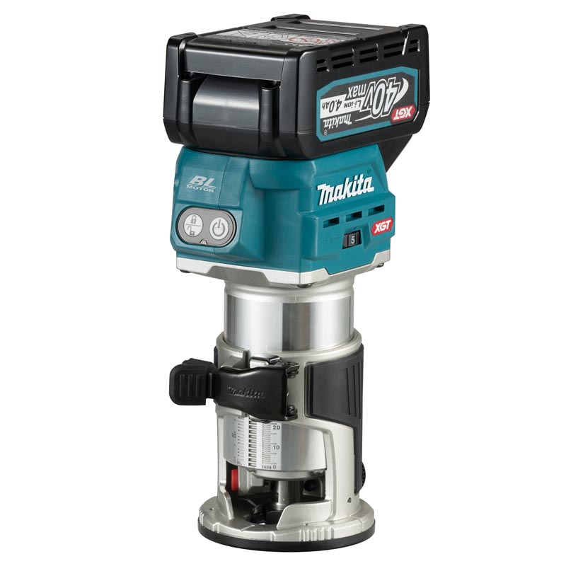 RUTEADORA INDUSTRIAL 40V + 2BAT 4AMP + CARG RICO MAKITA