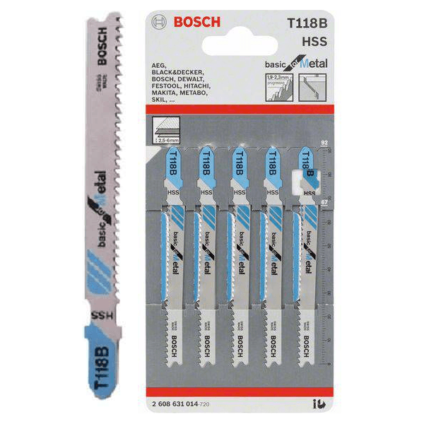 Hoja de sierra T118B Bosch Professional
