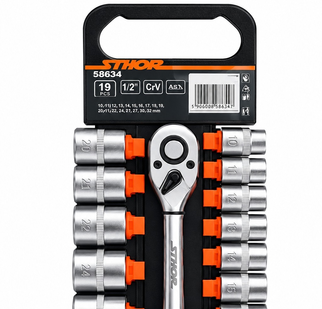 Juego de Copas 1/2" 19 Pzs (8 a 32mm) VOREL - Imagen 2