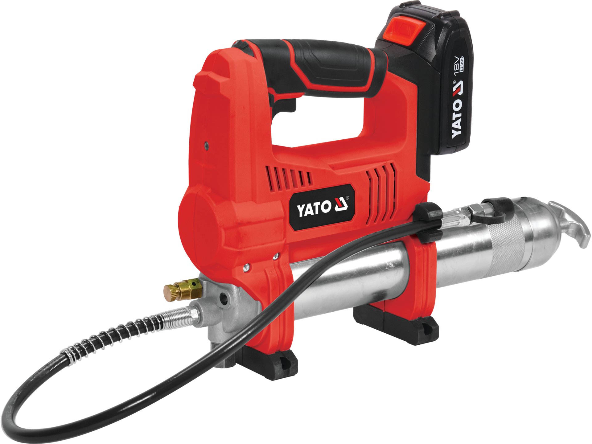 ENGRASADORA INALÁMBRICA 18V 62 MPA (9000 PSI) 600 G CON BATERÍA 3 AH Y CARGADOR YATO