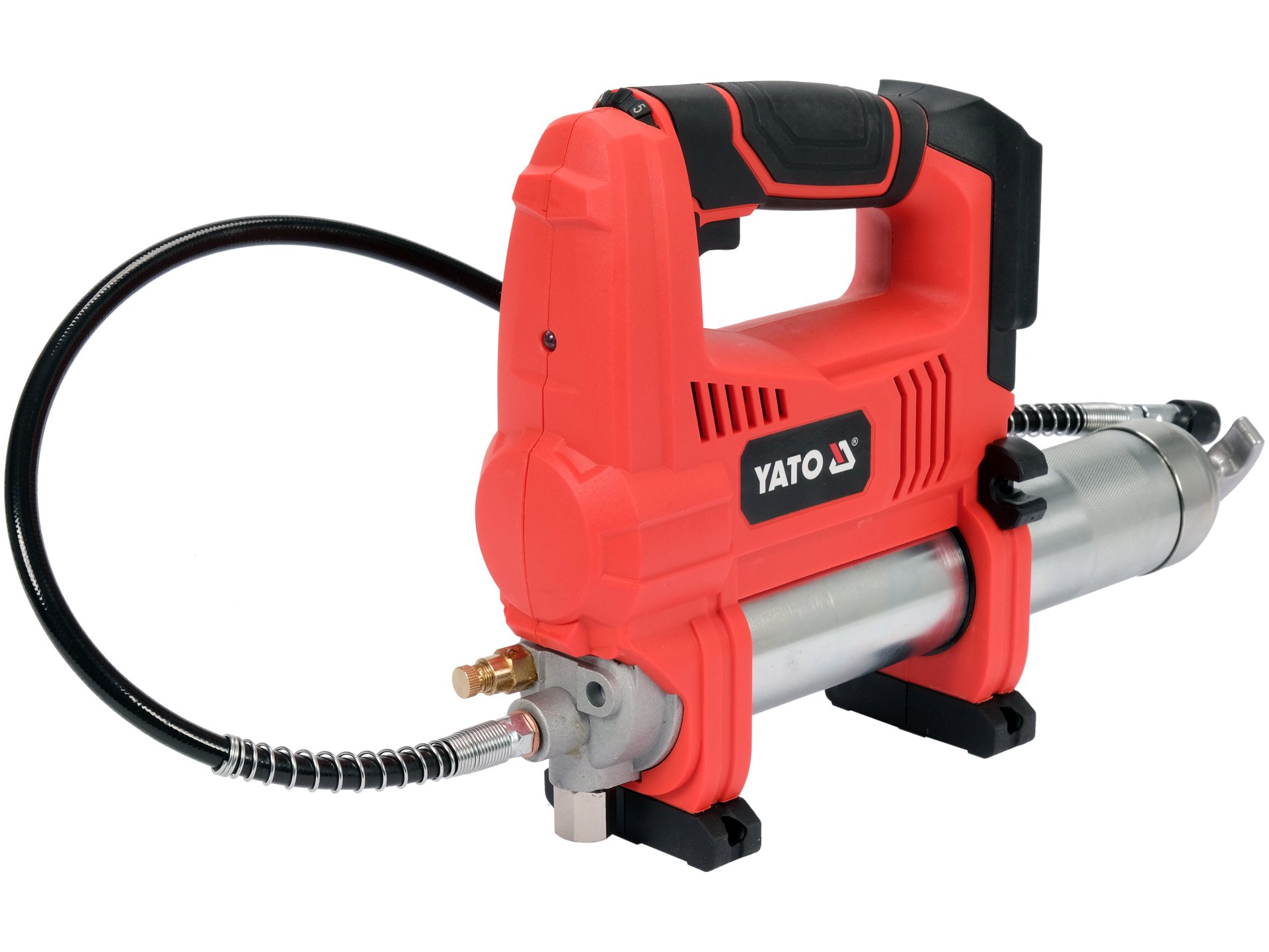 ENGRASADORA INALÁMBRICA 18V 62 MPA (9000 PSI) 600 G CON BATERÍA 3 AH Y CARGADOR YATO - Imagen 2