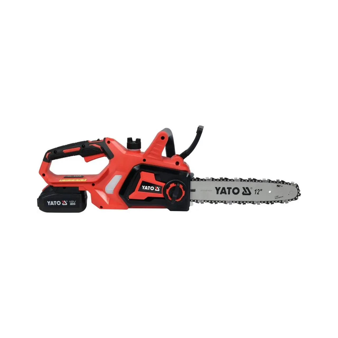 MOTOSIERRA INALÁMBRICA 18V 12" CON BATERÍA 4 AH Y CARGADOR YATO