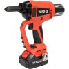 REMACHADORA INALÁMBRICA 18V 2.4-5 MM 20 KN CON BATERÍA 3 AH Y CARGADOR YATO